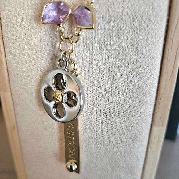 Handmade Mixed Metals Gold & Silver Necklace - Picture 3 of 3